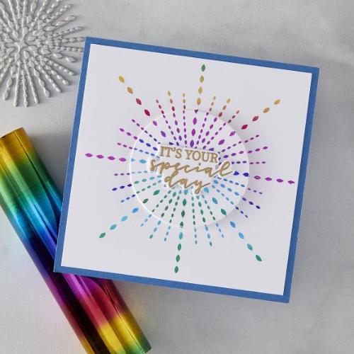 Hero Arts - Starbursts Set BetterPress + Foil Plate from the Lovely Letterpress Collection