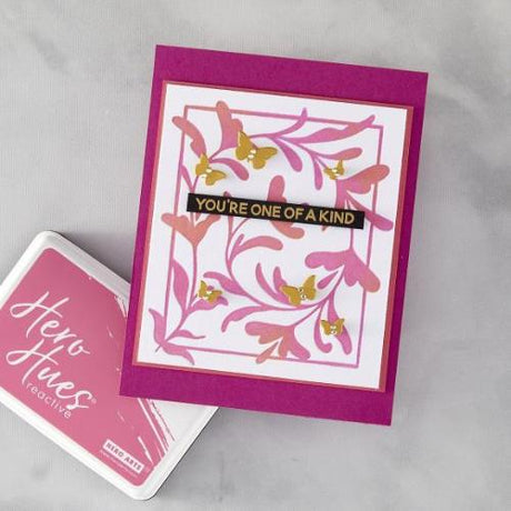 Hero Arts - Decorative Floral BetterPress + Foil Plate from the Lovely Letterpress Collection