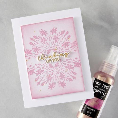Hero Arts - Lavish Flourish BetterPress + Foil Plate from the Lovely Letterpress Collection