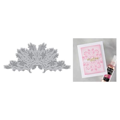 Hero Arts - Lavish Flourish BetterPress + Foil Plate from the Lovely Letterpress Collection