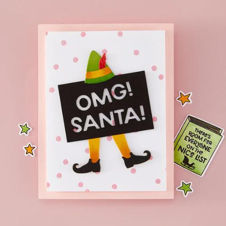 Hero Arts - Celebration BetterPress + Foil Plate from the Yule Fuel Collection
