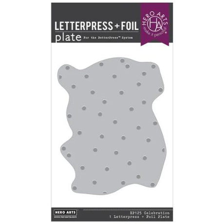 Hero Arts - Celebration BetterPress + Foil Plate from the Yule Fuel Collection