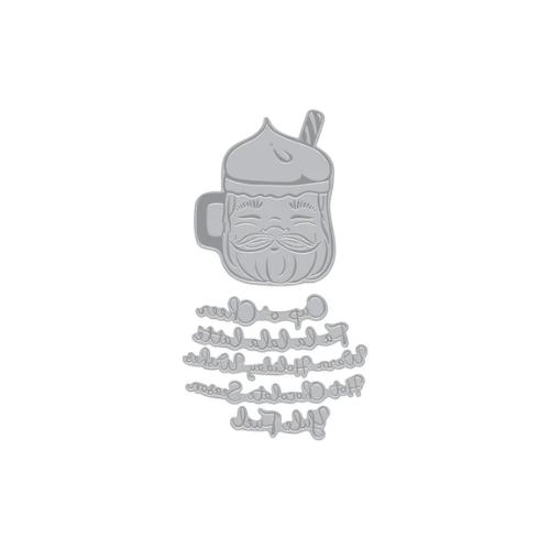 Hero Arts - Cup of Cheer BetterPress + Foil Plate from the Yule Fuel Collection
