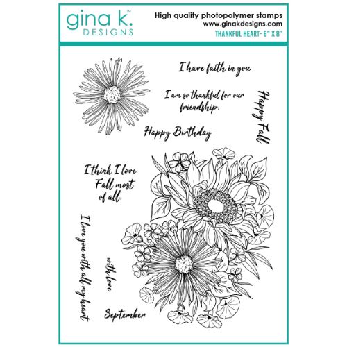 Gina K Designs - STAMPS- Thankful Heart