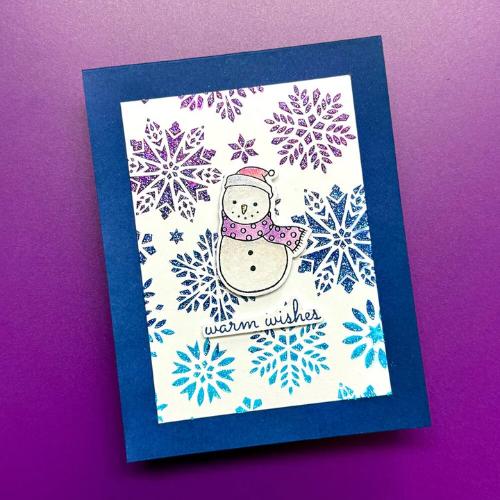 Simon Hurley create. Layering Stencil 6"X6" Dazzling Snowflakes