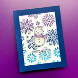 Simon Hurley create. Layering Stencil 6"X6" Dazzling Snowflakes