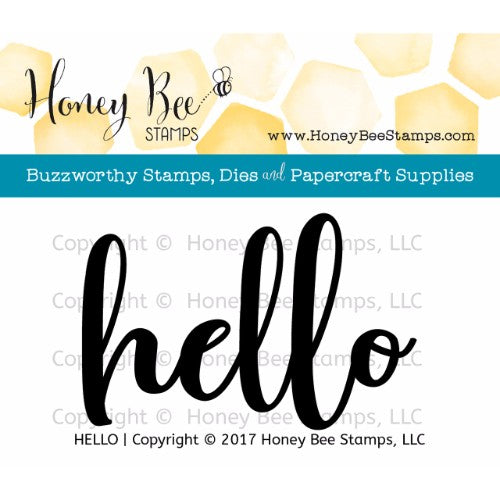 Honey Bee Stamps - Hello (2x3 Stamp Set)