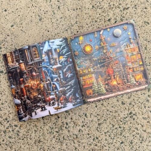 IndigoBlu Steampunk Winterfest 6x6 Inch Paper Book (IND1448)