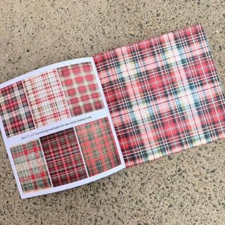 IndigoBlu Tartan Textures 8x8 Inch Paper Book (IND1458)