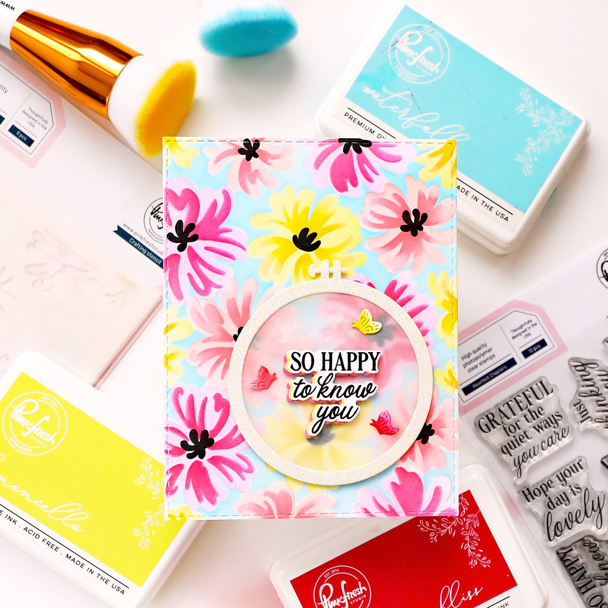 Pinkfresh Studio - Petal Pop stencil