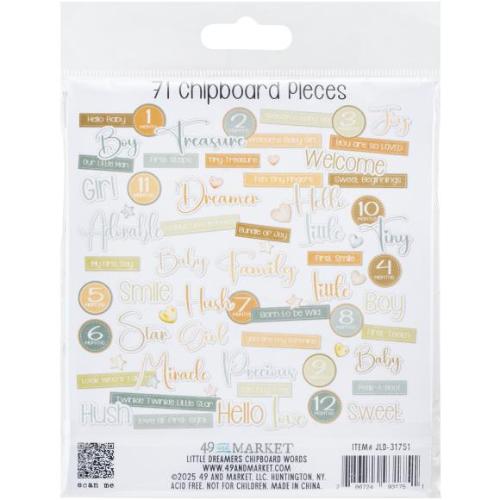 49 And Market Chipboard Set Little Dreamer