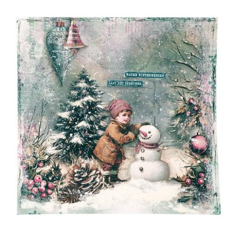 Studio Light Christmas Blush Clear Stamp Holiday Wishes (JMA-CB-STAMP884)
