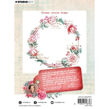 Studio Light Sending You Love Clear Stamps Flower Circle Frame (JMA-SYL-STAMP796)