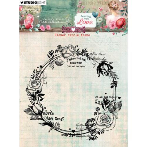 Studio Light Sending You Love Clear Stamps Flower Circle Frame (JMA-SYL-STAMP796)