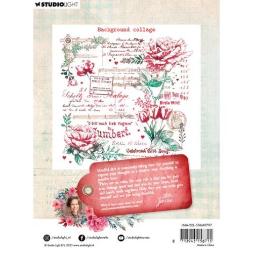 Studio Light Sending You Love Clear Stamps Background Collage (JMA-SYL-STAMP797)