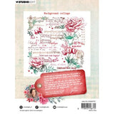 Studio Light Sending You Love Clear Stamps Background Collage (JMA-SYL-STAMP797)