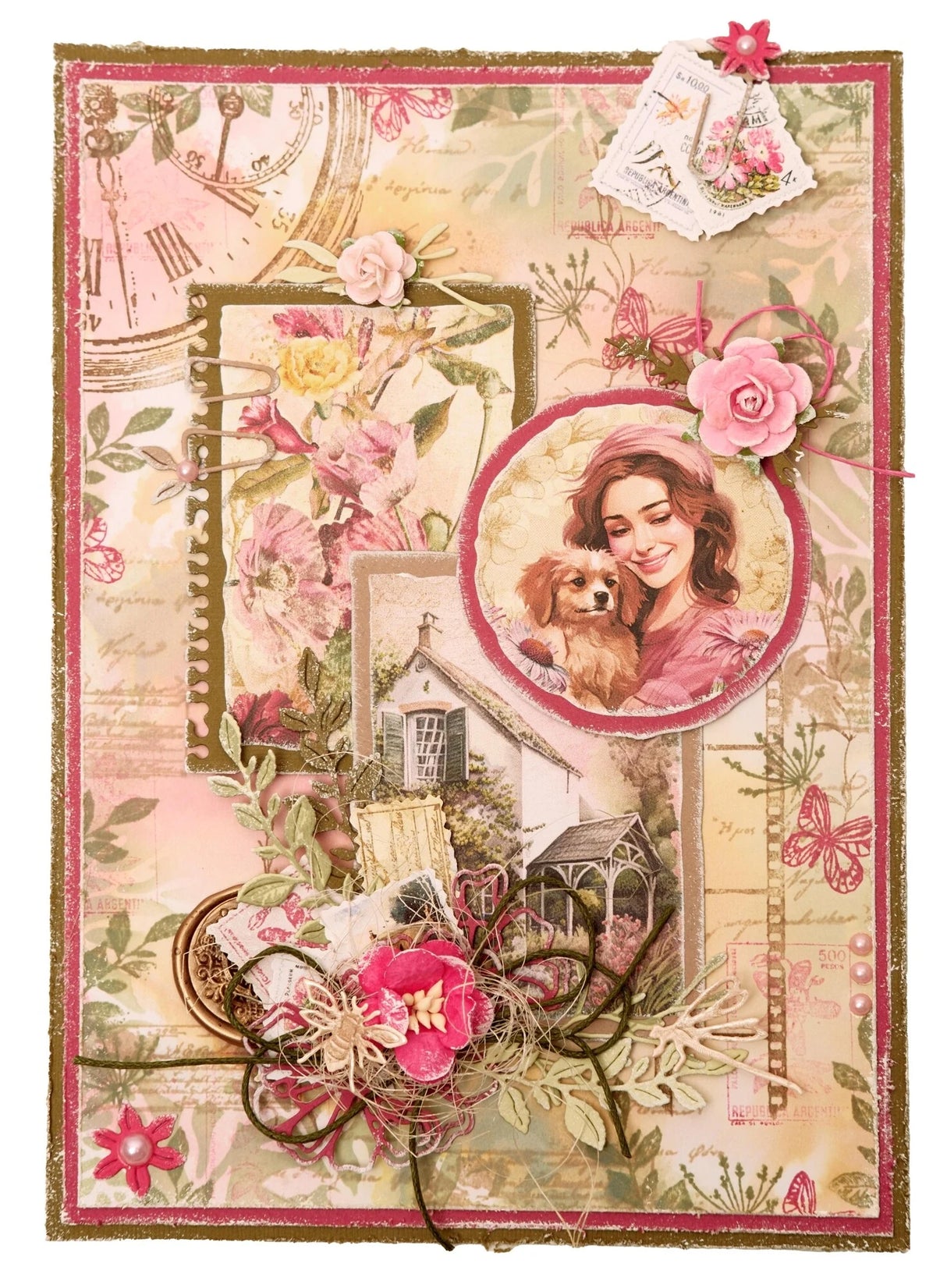 Studio Light Wild & Free Stamp & Dies Round ATC & Stamps