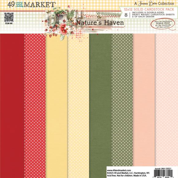 49 And Market Collection Pack 12"X12" Nature's Haven Solids - Postage as per Actual