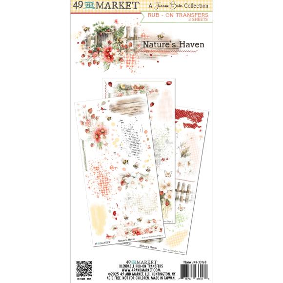 49 And Market Rub-On Transfer Set 6"X12" Nature's Haven - Postage as per Actual