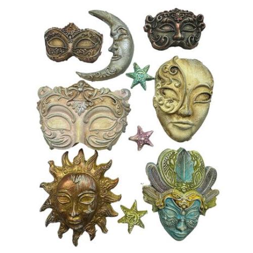 Stamperia Masquerade Soft Mould A4 Masks (K3PTA4586)