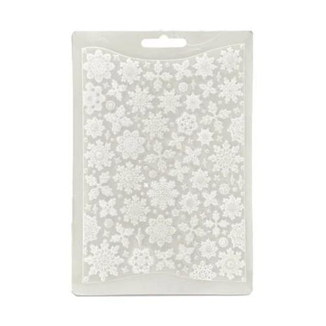 Stamperia Create Happiness Dewdrops Soft Mould A5 Snowflakes (K3PTA5664)