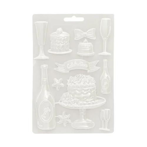 Stamperia Masquerade Soft Mould A5 Flut And Cakes (K3PTA5667)