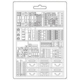 Stamperia Venice City of Art A5 Soft Mould Books (K3PTA5674)