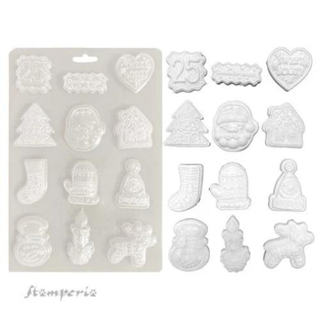 Stamperia Candy Christmas A5 Soft Mould Elements (K3PTA5675)