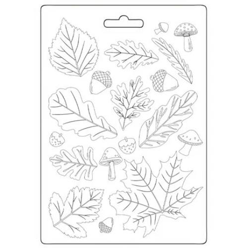 Stamperia Whispering Woods A5 Soft Mould Leaves (K3PTA5676)