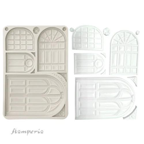 Stamperia Masquerade Silicon Mould A5 Windows (KACMA554)