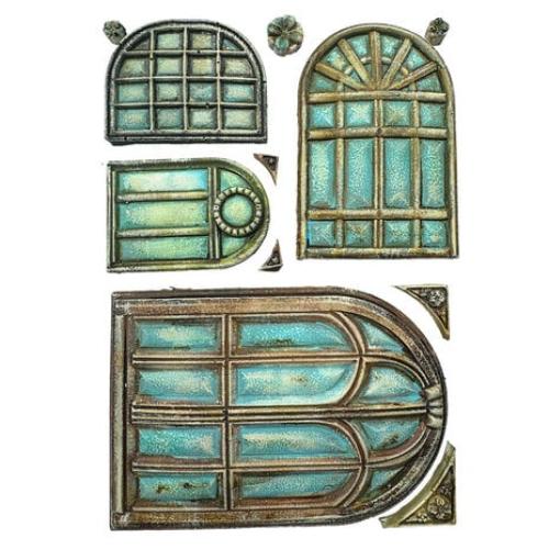 Stamperia Masquerade Silicon Mould A5 Windows (KACMA554)