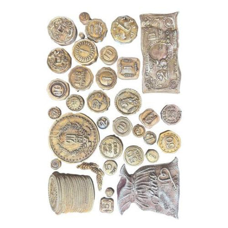 Stamperia Venice City of Art A5 Silicon Mould Old Coins (KACMA561)