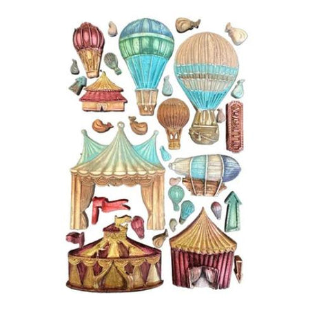 Stamperia - Alice in Christmas A5 Silicon Mould Circus and Air Balloons (KACMA568)