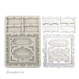 Stamperia Master of Magic A5 Silicon Mould Gothic Label (KACMA571)
