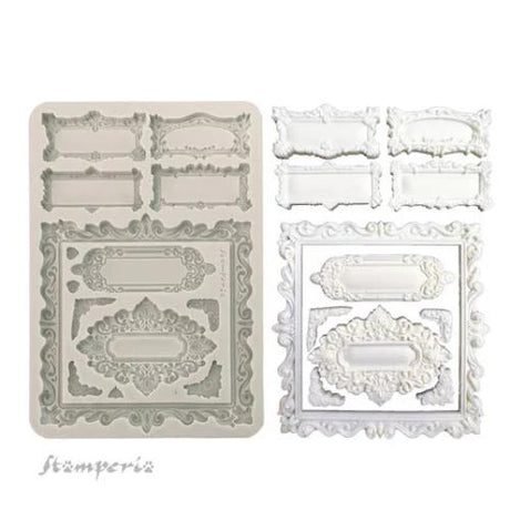 Stamperia Master of Magic A5 Silicon Mould Gothic Label (KACMA571)