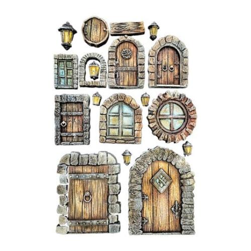 Stamperia Hidden Grove A5 Silicon Mold Door and Window (KACMA576)