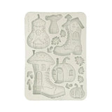 Stamperia Whispering Woods A5 Soft Mould Boots and Pumpikin House (KACMA586)