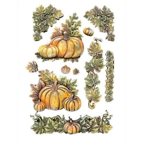 Stamperia Whispering Woods A5 Soft Mould Pumpkins (KACMA589)
