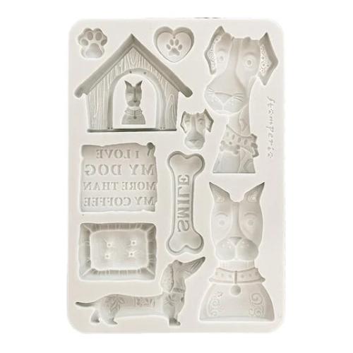 Stamperia Furry Friends A5 Silicon Mould I Love My Dog (KACMA590)