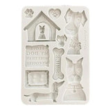 Stamperia Furry Friends A5 Silicon Mould I Love My Dog (KACMA590)