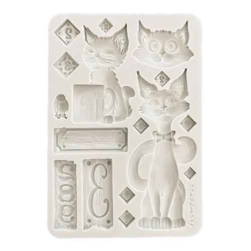 Stamperia Furry Friends A5 Silicon Mould Cats (KACMA591)