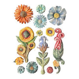 Stamperia Furry Friends A5 Silicon Mould Flowers (KACMA593)