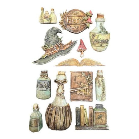 Stamperia Herbarium Silvae A5 Silicon Mould Alchemy (KACMA596)