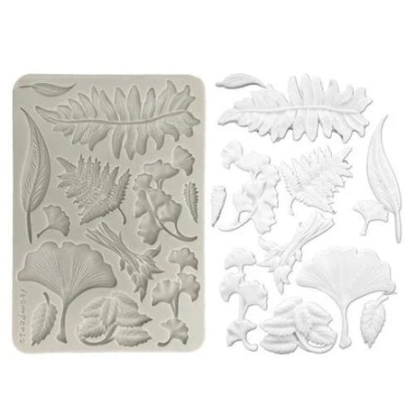 Stamperia Herbarium Silvae A5 Silicon Mould Botanical Leaf Collection (KACMA597)