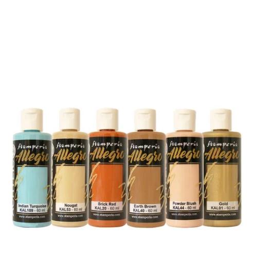 Stamperia Venice City of Art Allegro Paint Kit (6pcs) (KALKIT62) - Postage as per Actual