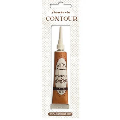 Stamperia Create Happiness Contour Liner Old Gold 20ml (KATN02)