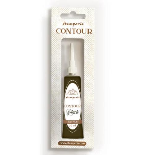 Stamperia Create Happiness Contour Liner Black 20ml (KATN06)