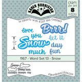 Karen Burniston - Word Set 13 - Snow