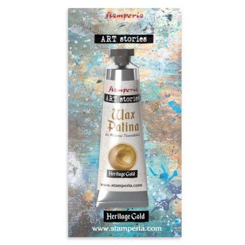 Stamperia Art Stories Wax Patina Heritage Gold 40ml (KECW06)