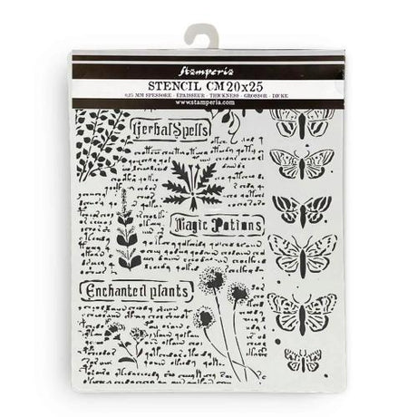 Stamperia Fortune Thick Stencil 20x25cm Botanic (KSTD164)